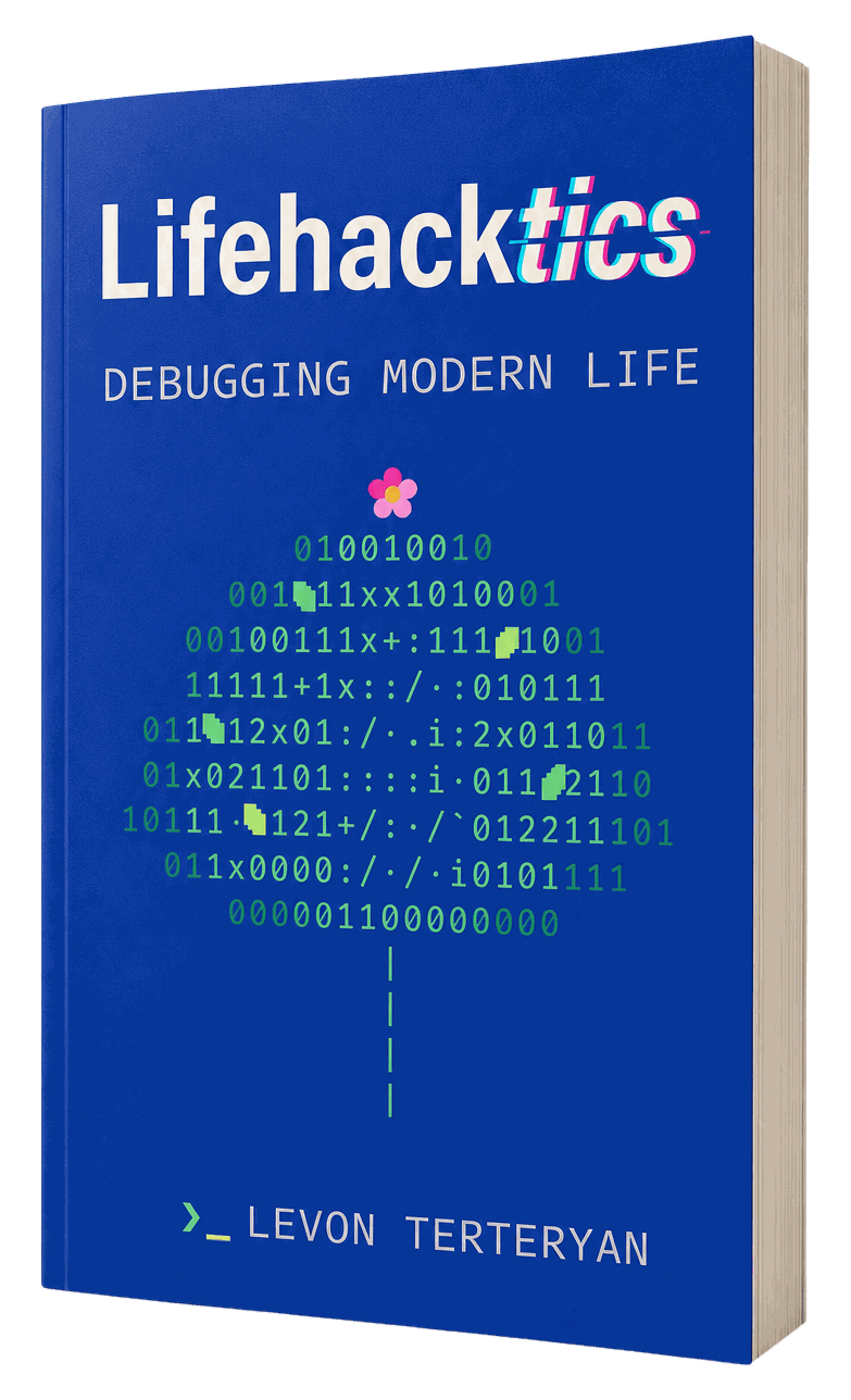 Lifehacktics book - paperback 3D mockup